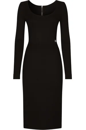 Dolce & Gabbana Abito midi Milano con logo DG