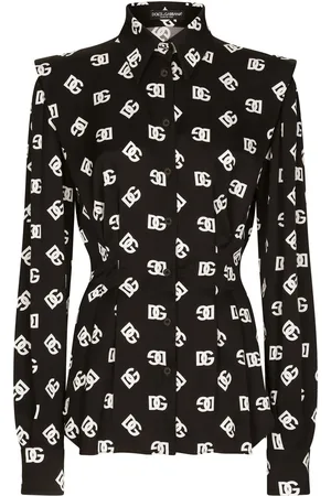 Dolce & Gabbana Camicia aderente con logo DG