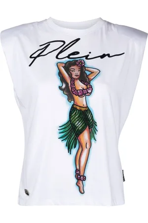 Philipp Plein Canotta Hawaii con stampa