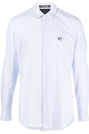 Philipp Plein Camicia a righe con stampa