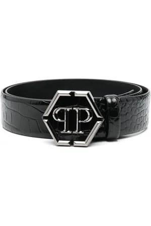 Philipp Plein Cintura con fibbia Hexagon