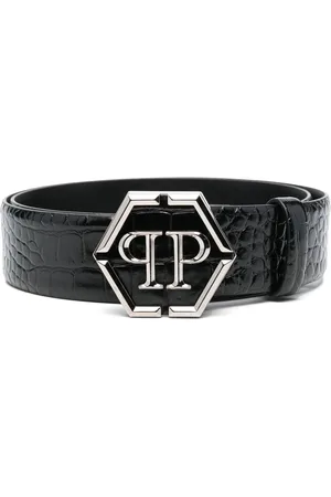 Philipp Plein Cintura con fibbia Hexagon