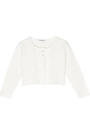 Familiar Cardigan con ruches