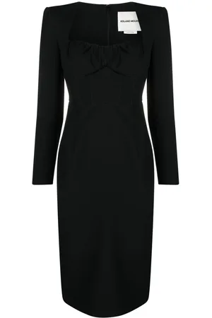 Roland Mouret Abito midi con scollo a cuore