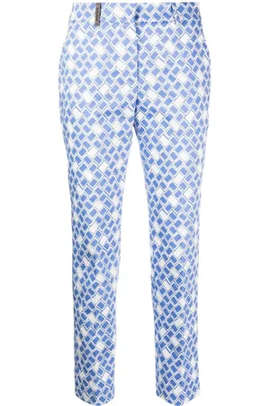 PESERICO SIGN Pantaloni con stampa geometrica