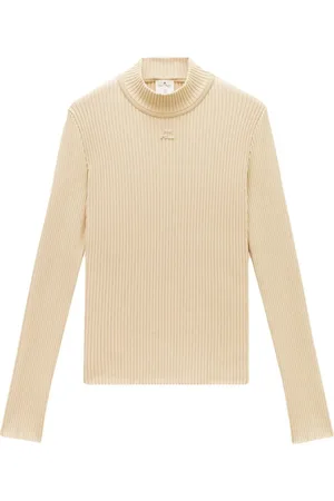 Courrèges Maglione con scollo rialzato