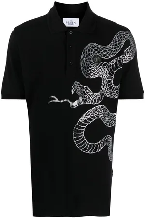 Philipp Plein Polo con stampa serpente