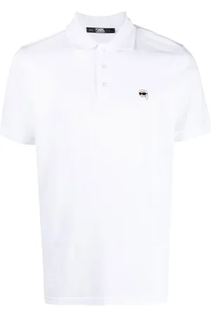 Karl Lagerfeld Polo Ikon con ricamo