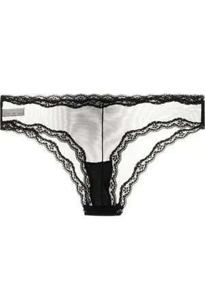 FLEUR DU MAL Slip bikini semi trasparente