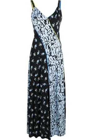 Diane von Furstenberg Abito a fiori con design patchwork