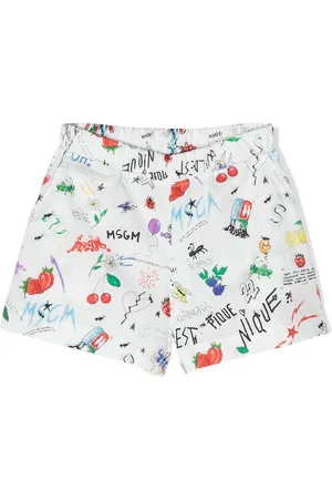 Msgm Shorts con design dipinto a mano
