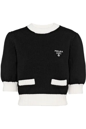 Prada Maglione corto con ricamo