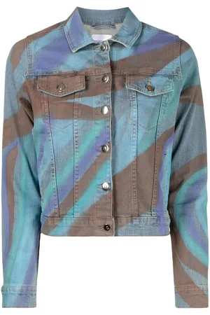 Madison.Maison Giacca denim con stampa grafica