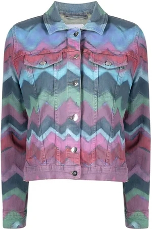 Madison.Maison Giacca denim con stampa