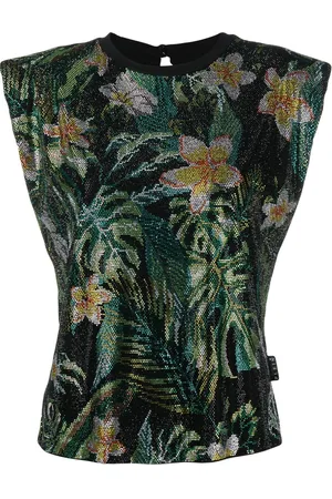 Philipp Plein Top a fiori