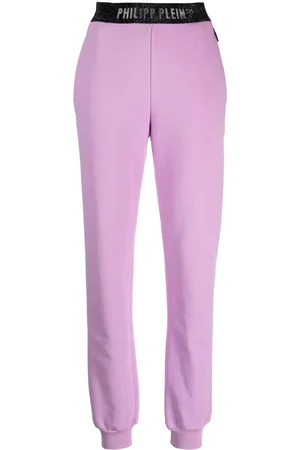 Philipp Plein Pantaloni con banda logo