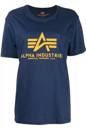 Alpha Industries Donna T-shirt - T-shirt con stampa - Blu