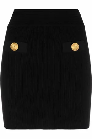 Balmain Minigonna con bottoni decorativi