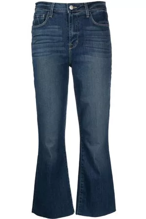 L'Agence Donna Jeans a zampa & bootcut - Jeans crop svasati - Blu