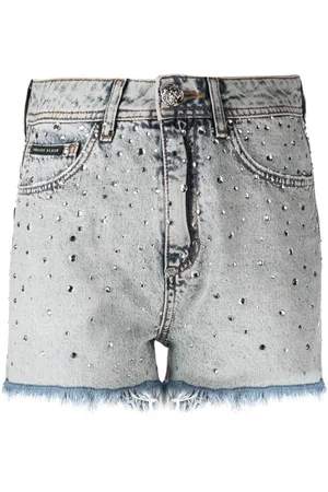 Philipp Plein Shorts con cristalli