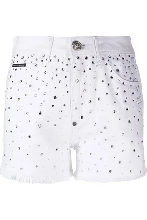 Philipp Plein Shorts con cristalli