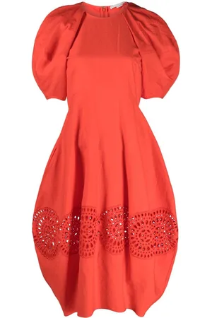 Stella McCartney Abito midi con dettaglio cut-out