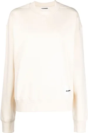 Jil Sander Felpa girocollo con applicazione
