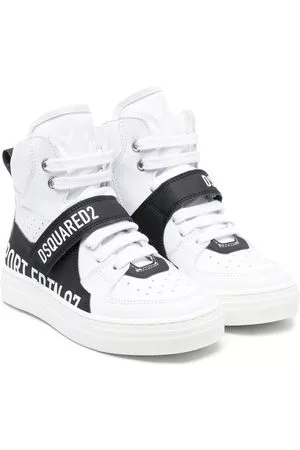 Dsquared2 Sneakers alte con design color-block - Bianco