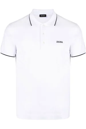 Ermenegildo Zegna Polo in cotone con ricamo logo