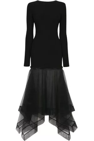 Alexander McQueen Abito con scollatura posteriore - Nero