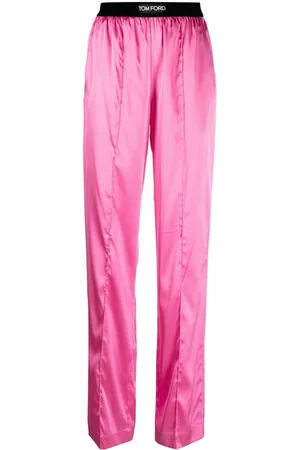 Tom Ford Pantaloni dritti con banda logo
