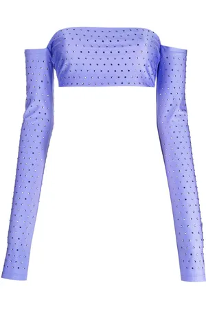 The Andamane Top crop con strass