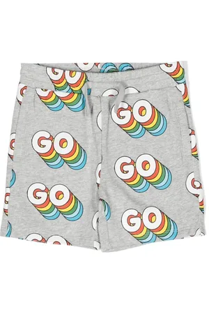Stella McCartney Shorts sportivi Go con stampa