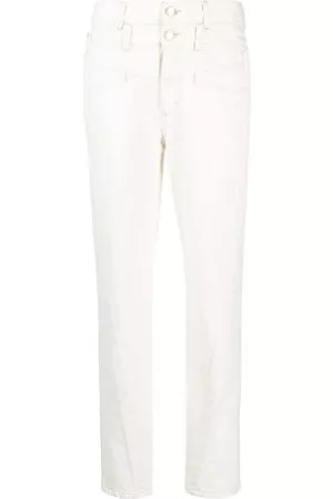 Closed Jeans dritti a vita alta - Bianco