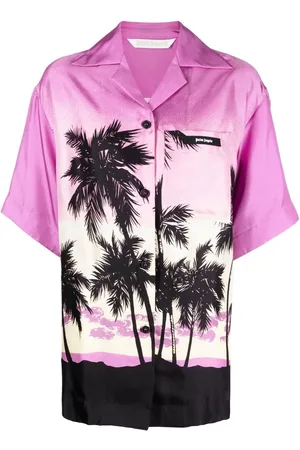 Palm Angels Camicia bowling con stampa