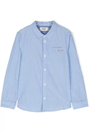 Scotch&Soda Camicie - Camicia a righe con placca logo - Blu