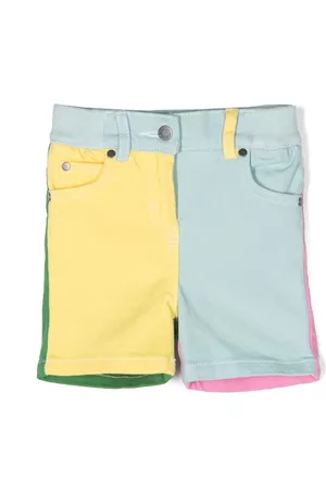 Stella McCartney Pantaloncini - Shorts con design color-block - Blu