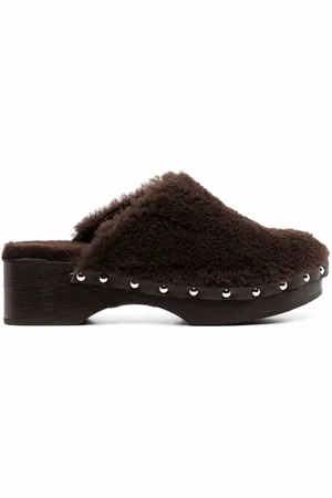 Ancient Greek Sandals Clogs in pelle di pecora 50mm