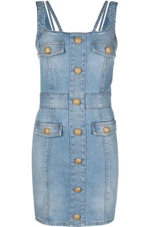 Balmain Abito denim smanicato