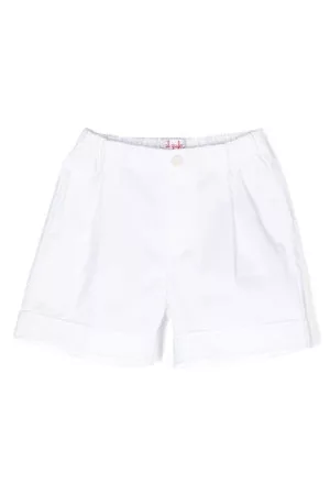 Il gufo Pantaloncini - Shorts sartoriali con pieghe - Bianco