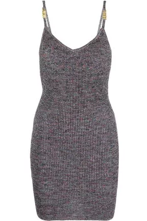 GCDS Donna Vestiti scollati - Abito corto con scollatura posteriore - Grigio