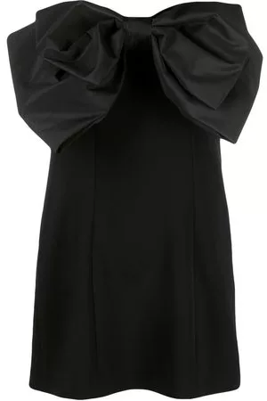 Pinko Abito corto senza spalline con fiocco - Nero