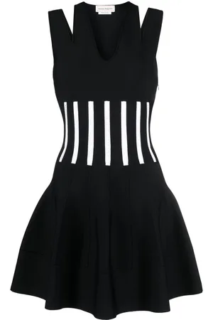 Alexander McQueen Abito smanicato con scollo a V