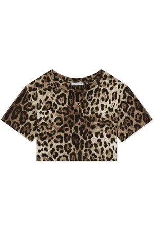 Dolce & Gabbana T-shirt crop con stampa