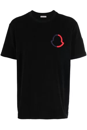 Moncler Uomo T-shirt - T-shirt con ricamo - Nero
