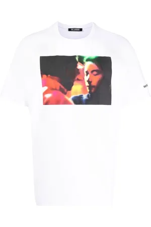 RAF SIMONS T-shirt x Wing Shya con stampa