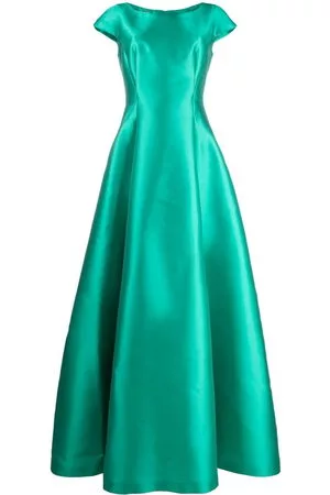 Alberta Ferretti Donna Abiti da sera - Abito da sera svasato con scollo a barca - Verde
