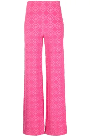 Marine Serre Pantaloni svasati Moon Spugne