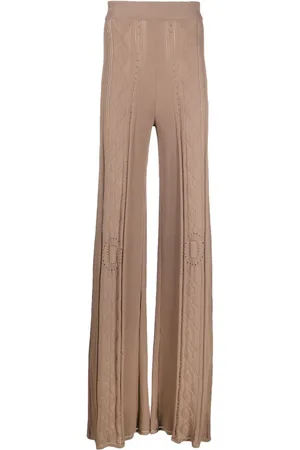 Marine Serre Pantaloni Neutral Pointelle