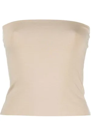 Brunello Cucinelli Top a fascia senza spalline